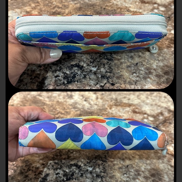 Kipling Heart Print Accordion Wallet  **Like New** - Picture 4 of 9